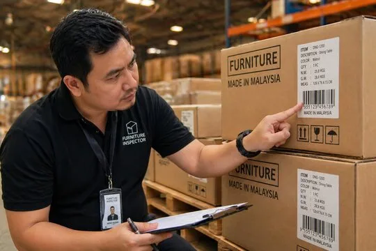 Furniture packaging inspection