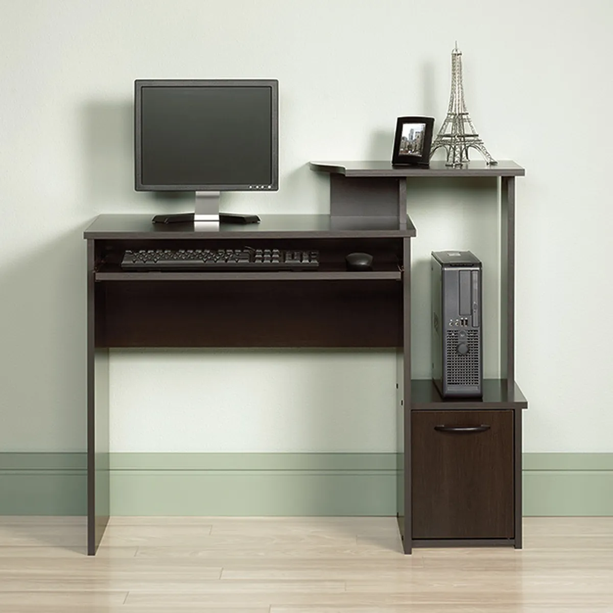 Computer Desk in dark brown, item 408726