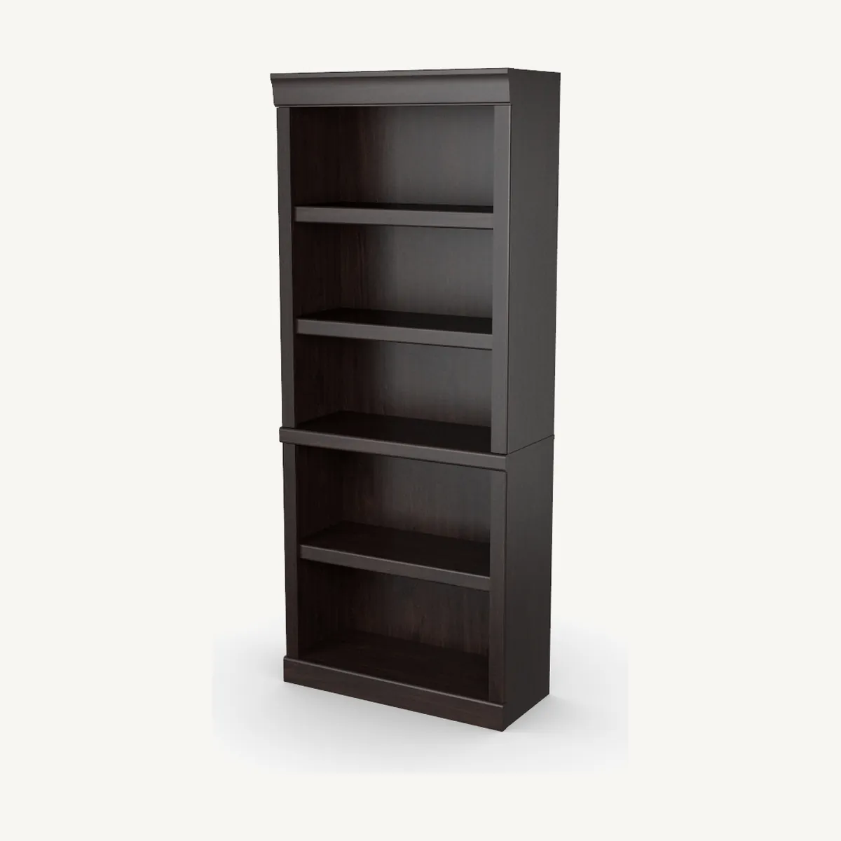 5-Shelf Bookcase in dark brown, item 423399-02