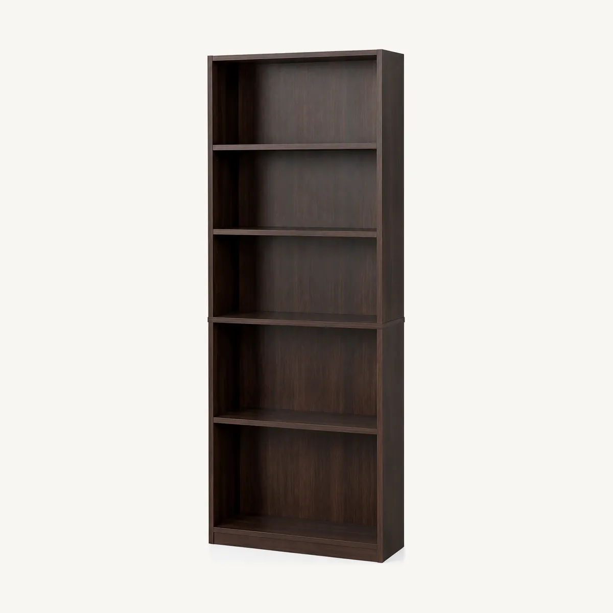 5-Shelf Bookcase in dark brown, item 424601