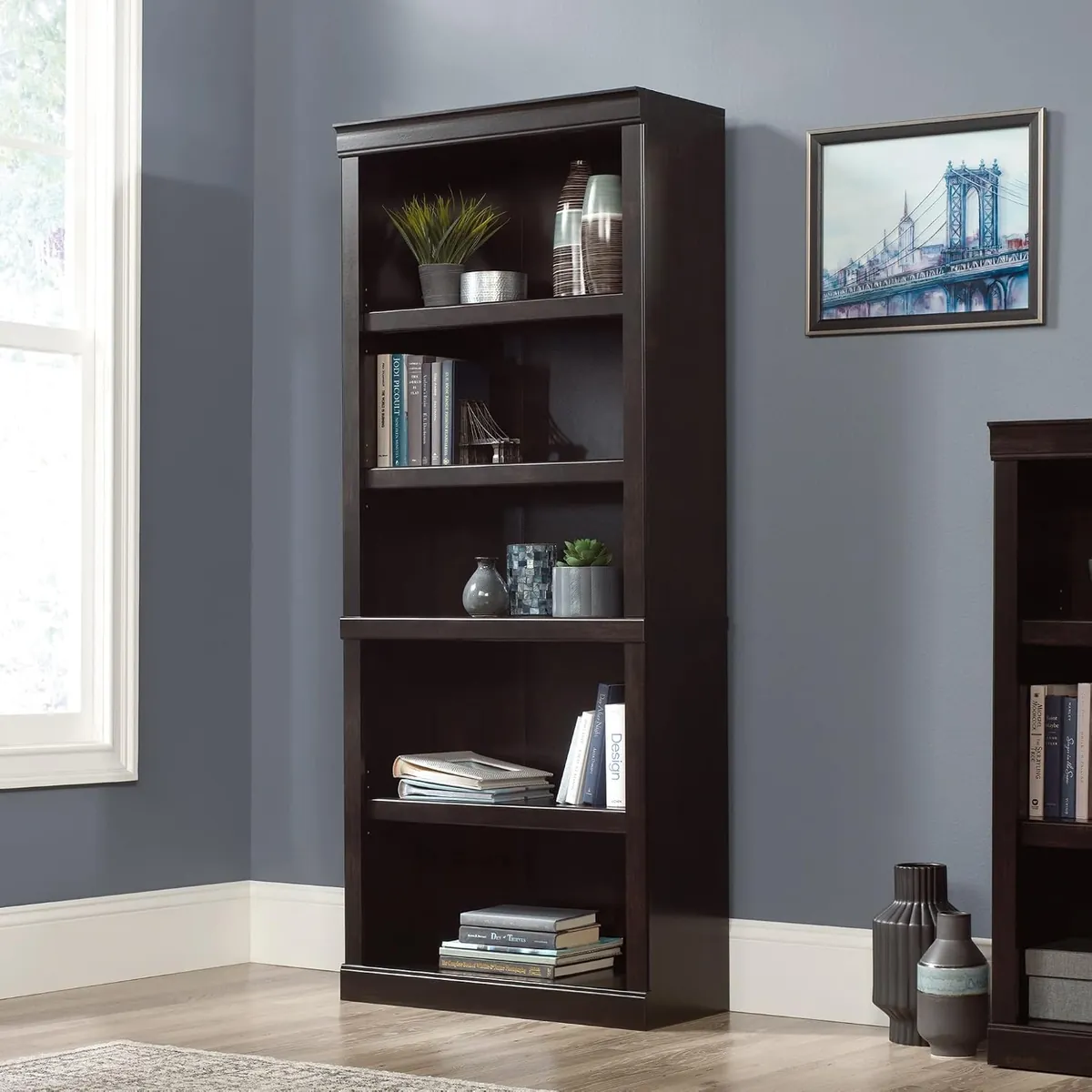5-Shelf Bookcase in black, item 425810