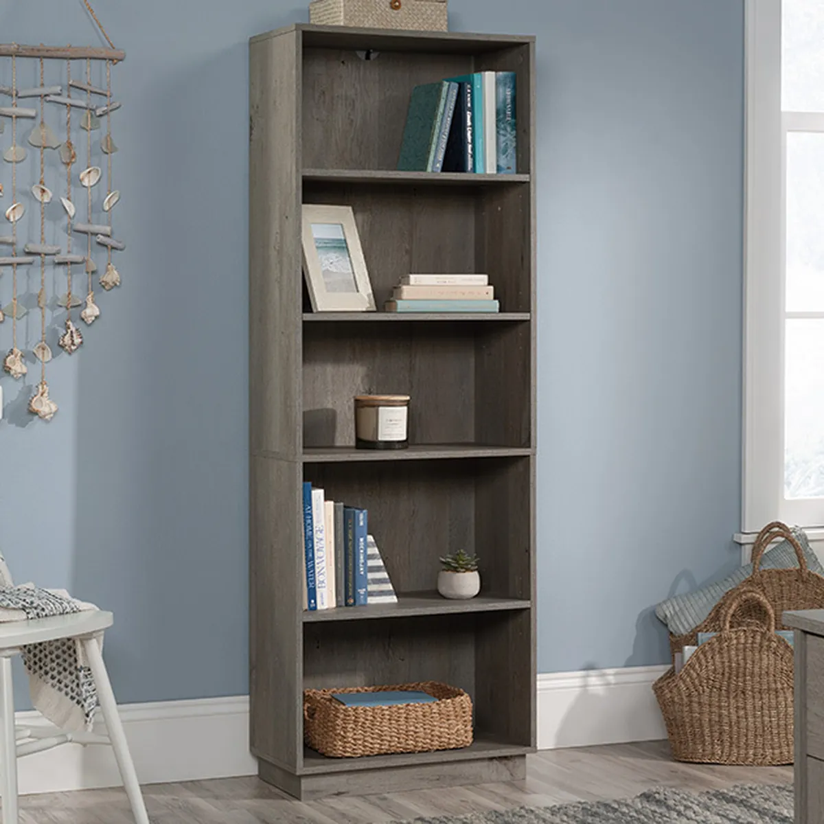 5-Shelf Bookcase in natural / light wood, item 433887